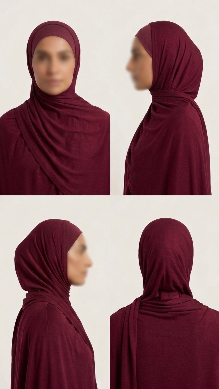 Maroon Plain Modal