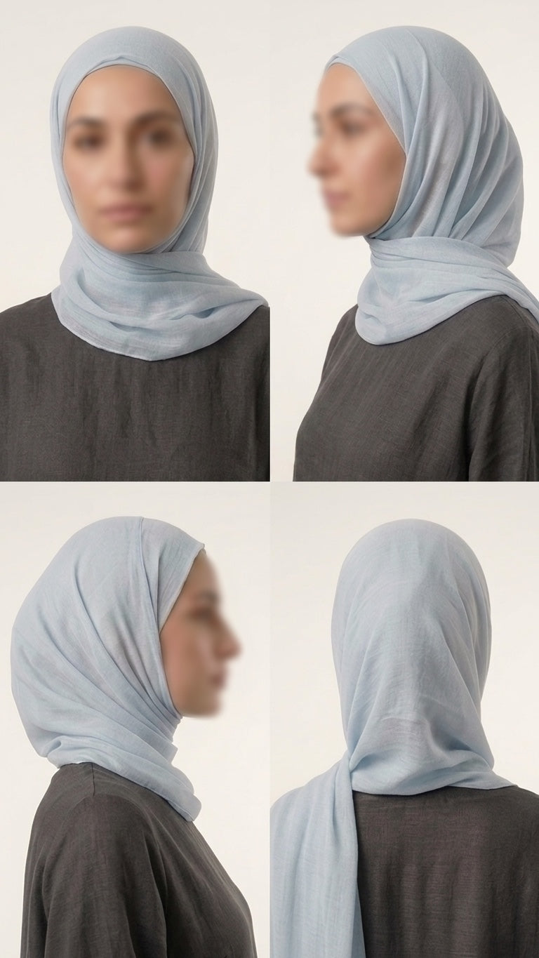 Light Blue Plain Modal