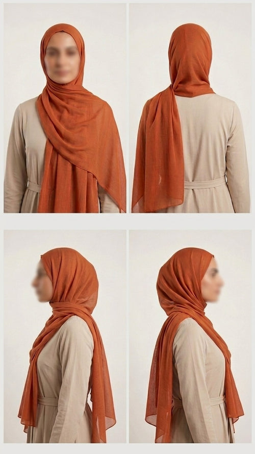 Burnt Orange Plain Modal