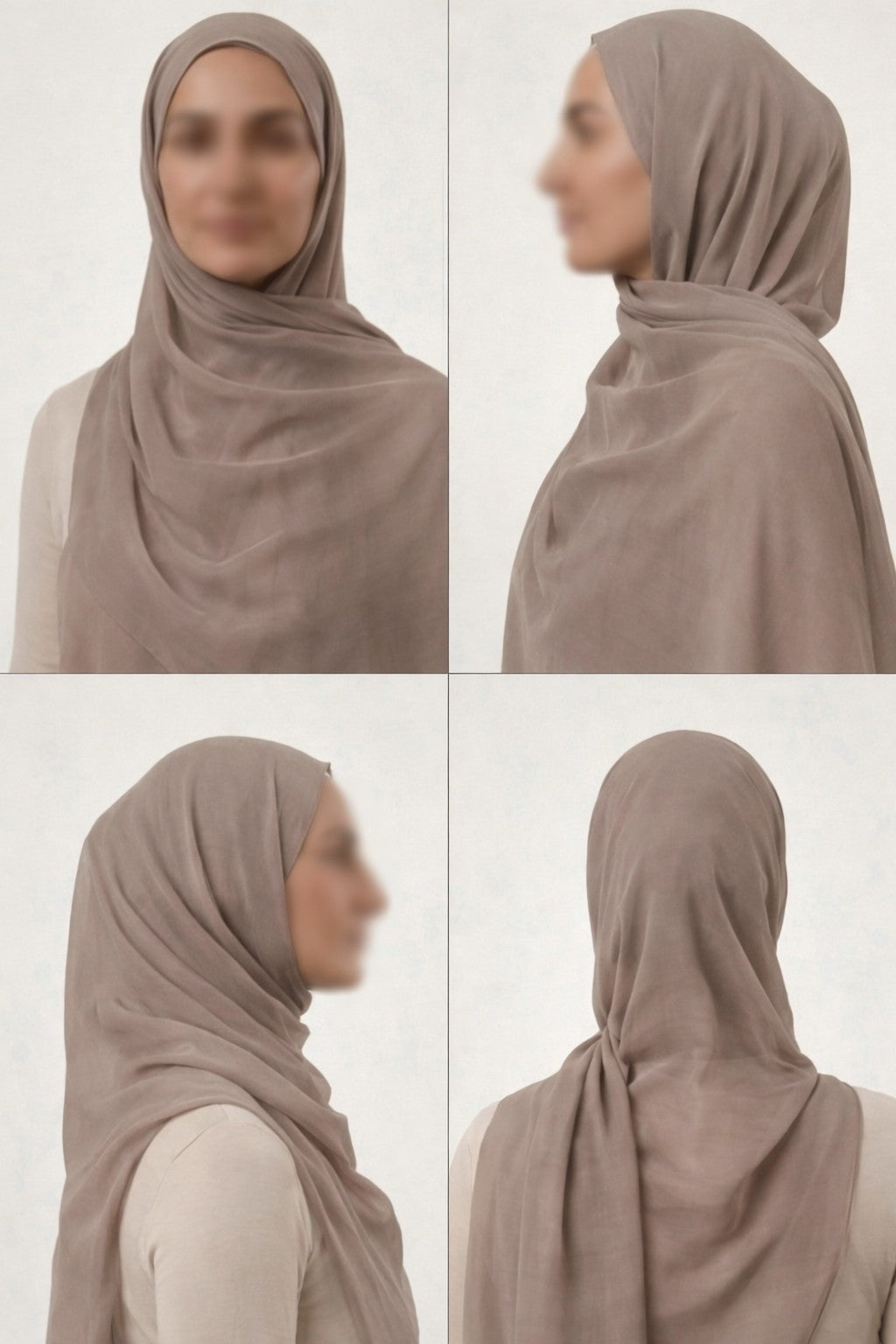 Taupe Plain Modal