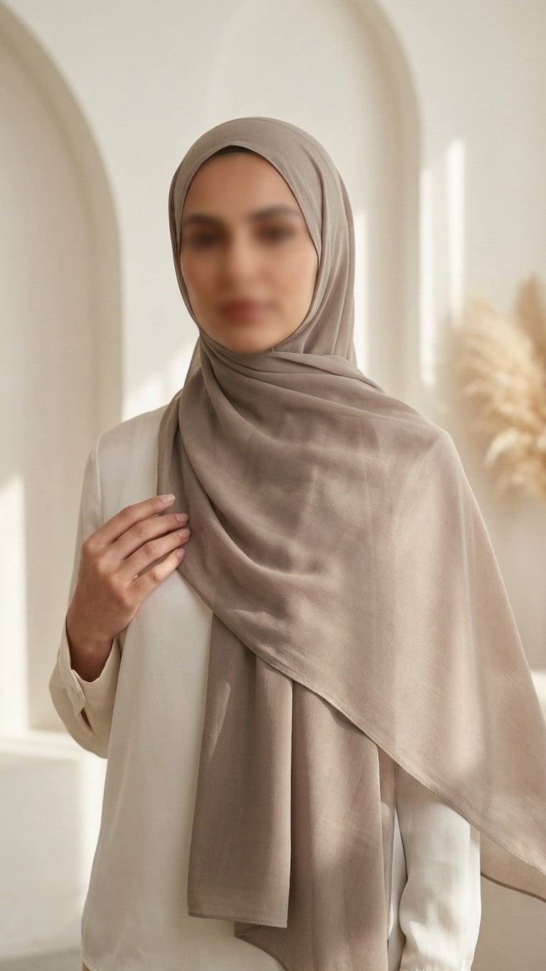 Taupe Plain Modal
