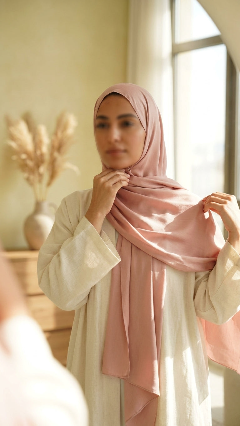 Soft Pink - Satin Modal