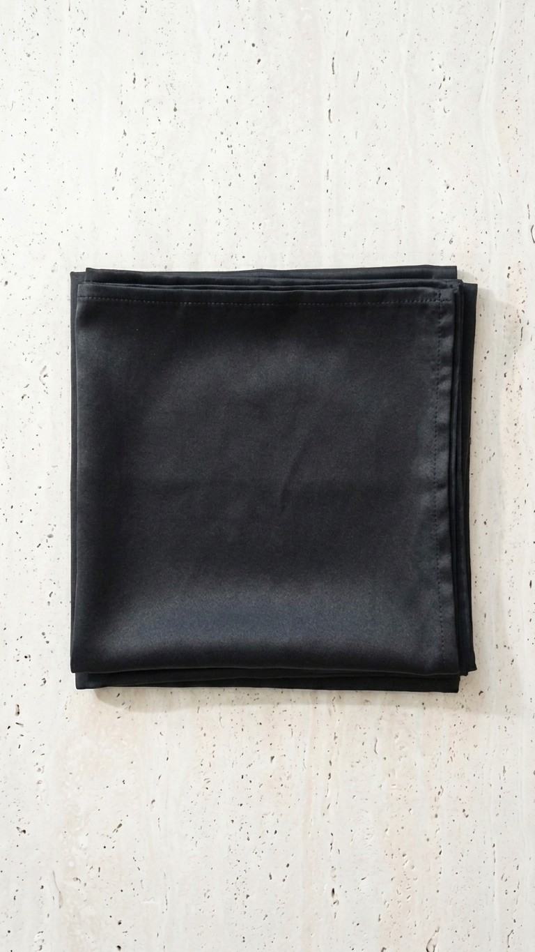 Jet Black - Satin Modal